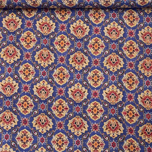 Viscose Paisley – Azul