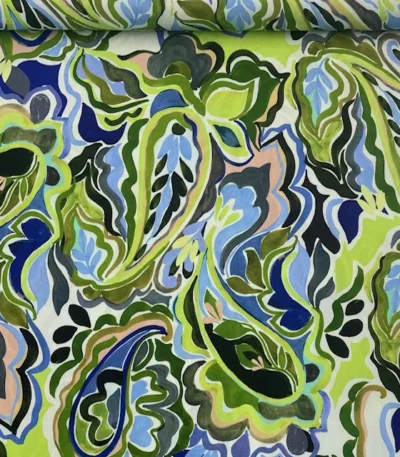 Viscose Paisley – Verde