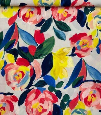 Viscose Digital Rose – Bege