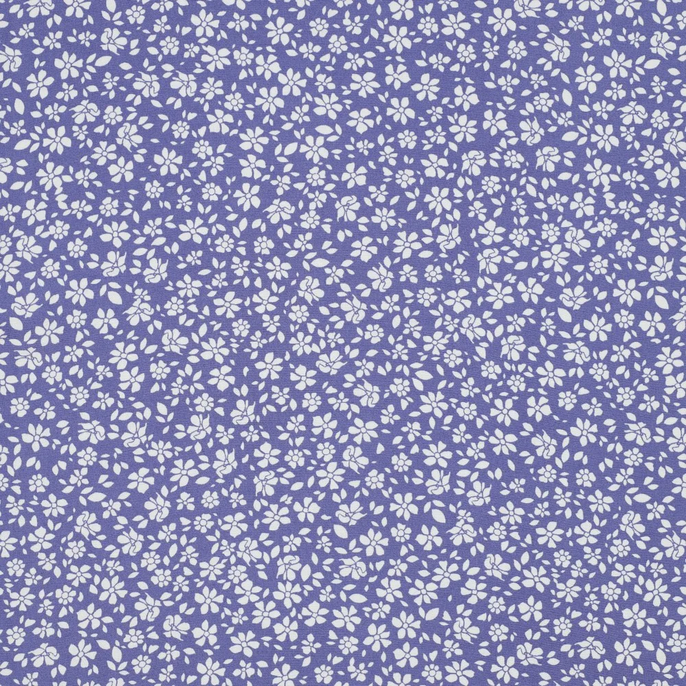 Viscose Small Flower c/ Elastano – Lavanda