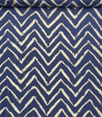 Viscose Zig Zag – Azul