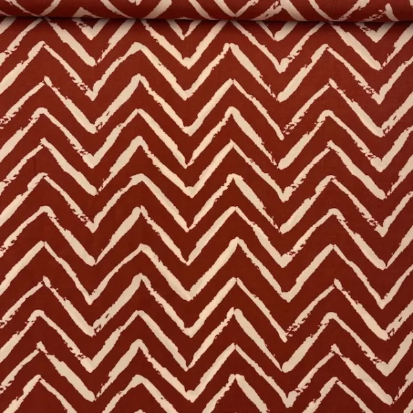 Viscose Zig Zag – Brique