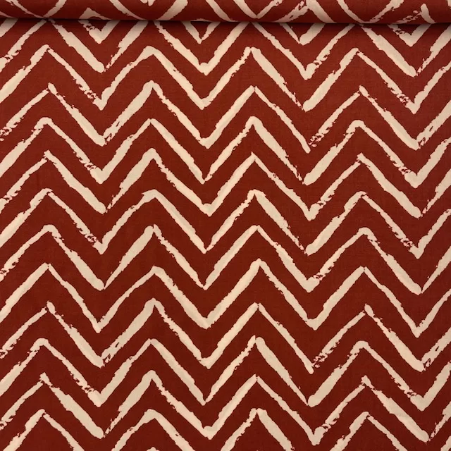 Viscose Zig Zag – Brique