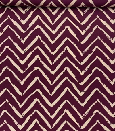 Viscose Zig Zag – Mauve