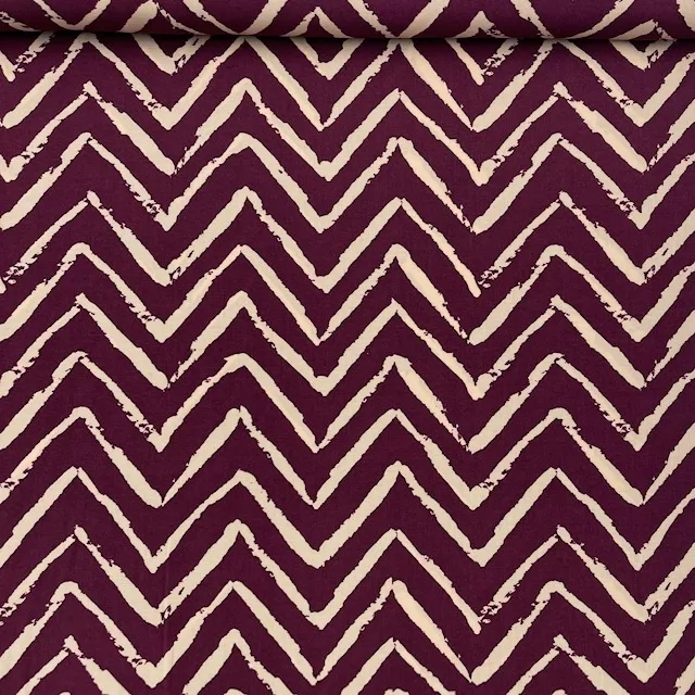 Viscose Zig Zag – Mauve
