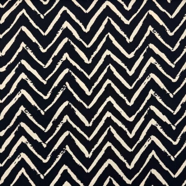 Viscose Zig Zag – Preto