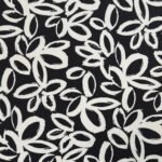 Viscose Flor – Preto