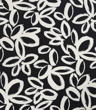 Viscose Flor – Preto