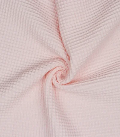 Tecido Waffle – Rosa Claro