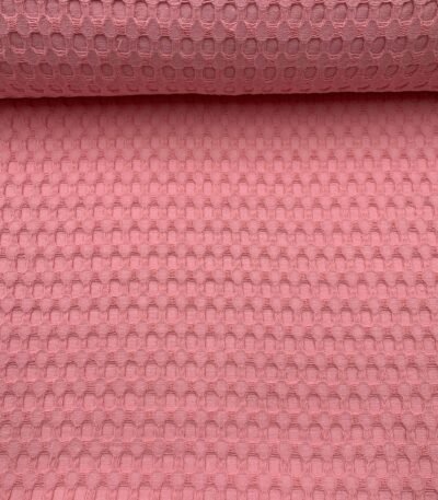 Tecido Big Waffle – Rosa Claro