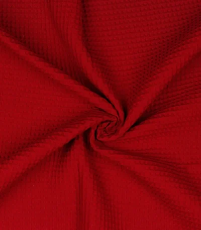 Tecido Waffle – Vermelho