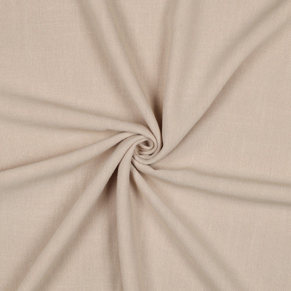 Tecido Linho Viscose Bege v Violet Fabrics