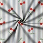 Lycra Reciclada Estampada Cerejas - Image 2