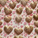 Lycra Reciclada Estampada Corações Leopardo
