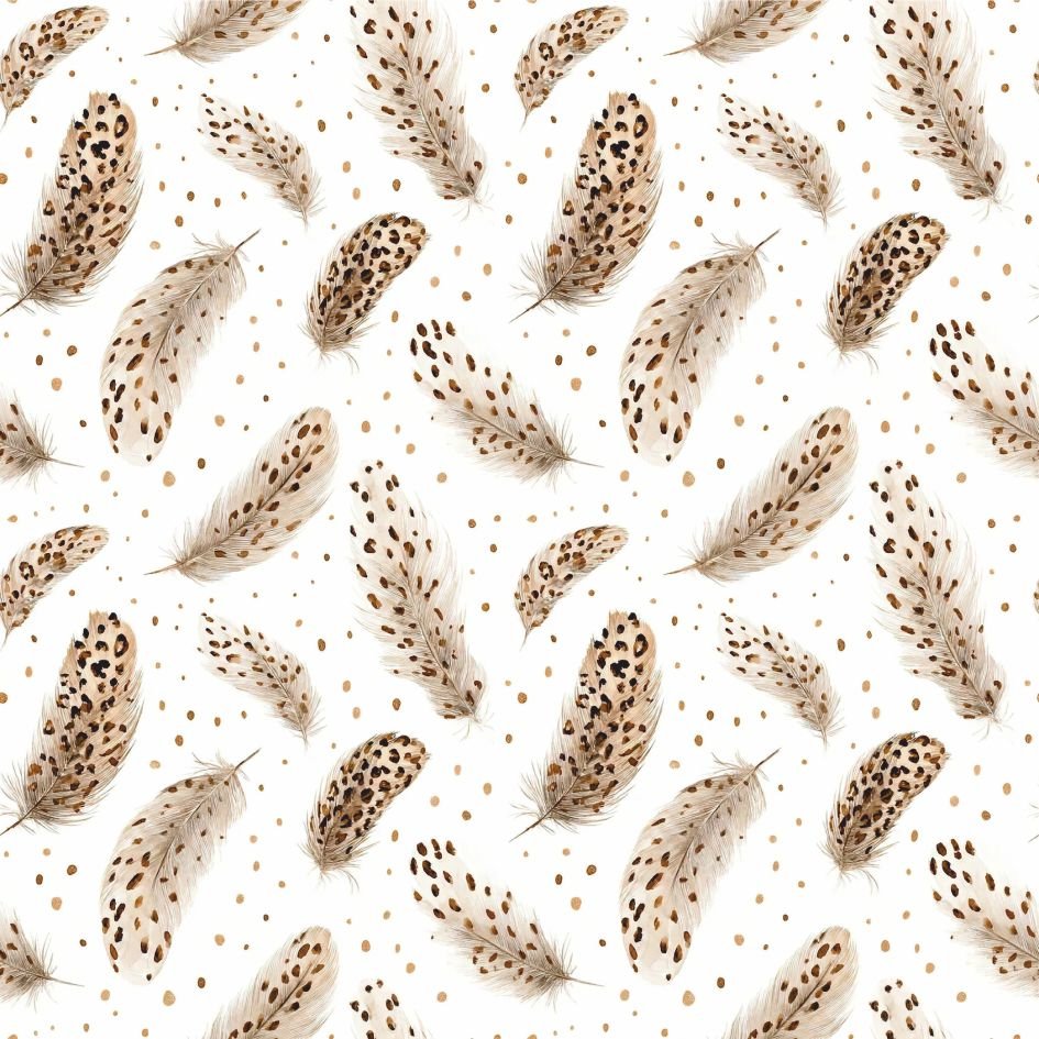 Tecido Lycra Estampada Penas Violet Fabrics