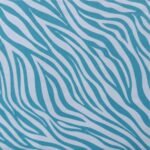 Lycra Estampada Animals Zebra Azul Claro