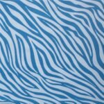 Lycra Estampada Animals Zebra Turquesa