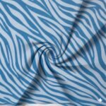 Lycra Estampada Animals Zebra Turquesa - Image 2