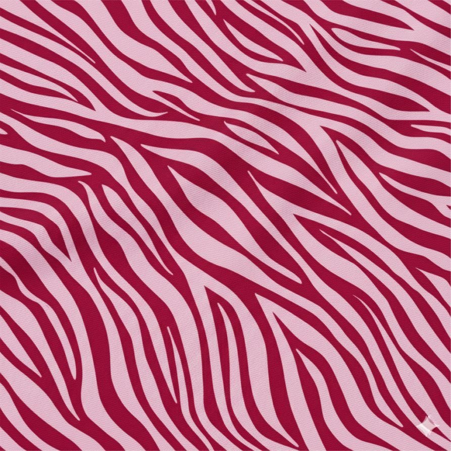 Tecido Lycra Zebra Rosa Violet Fabrics