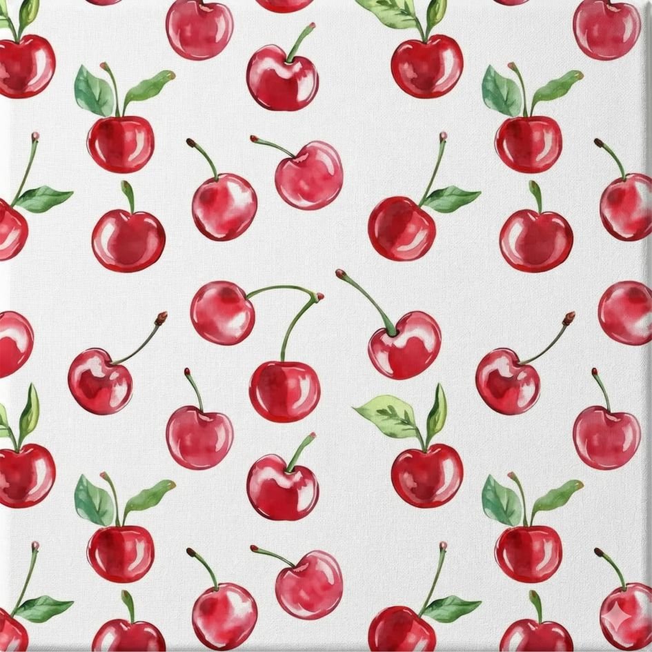 Tecido Policanvas Cerejas a Violet Fabrics