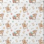 Popeline Coelhinho e Amigos - Branco