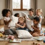 Popeline Coelhinho e Flores - Branco - Image 3