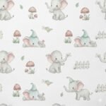 Popeline Elefante - Branco