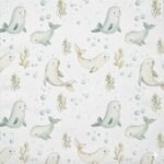 Popeline Focas - Branco