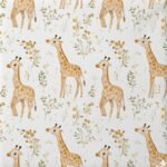 Popeline Girafas - Branco