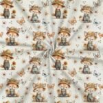 Popeline Rapozinha e Borboleta - Branco - Image 2