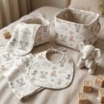 Popeline Elefante Raposa e Coelhinho - Branco - Image 3