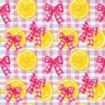 Lycra Estampada Xadrez Limões