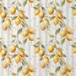 Lycra Estampada Riscas Limões