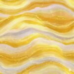 Lycra Estampada Ondas Amarelas