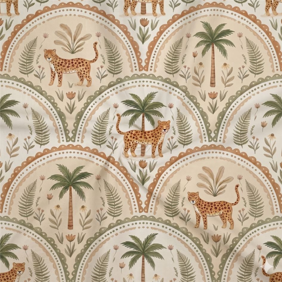 Tecido Lycra Pinta Leo Safari Violet Fabrics