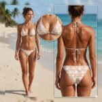 Lycra Estampada Xadrez Pintal Gold - Image 2