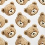 Popeline Cabeças de Ursinho - Branco