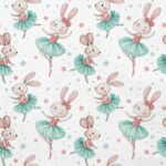 Popeline Coelhinha Ballet - Branco