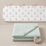 Popeline Coelhinha Flores - Branco - Image 3