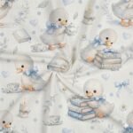 Popeline Patinho e Livros - Branco - Image 2