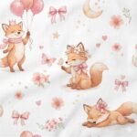 Popeline Rapaza e Flores - Branco