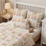 Popeline Riscas Ursinhos Sonhadores - Branco - Image 3