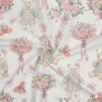 Popeline Ursinha e Flores - Branco - Image 2