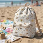 Tecido Nylon Impermiavel Abelhas - Branco - Image 3