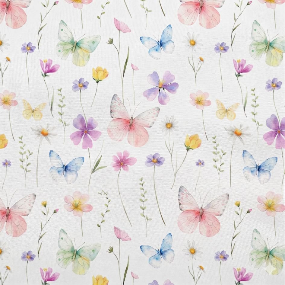 Tecido Tecido Nylon Impermiavel Borboletas a Violet Fabrics