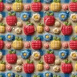 Tecido Nylon Impermiável Fruta 3D