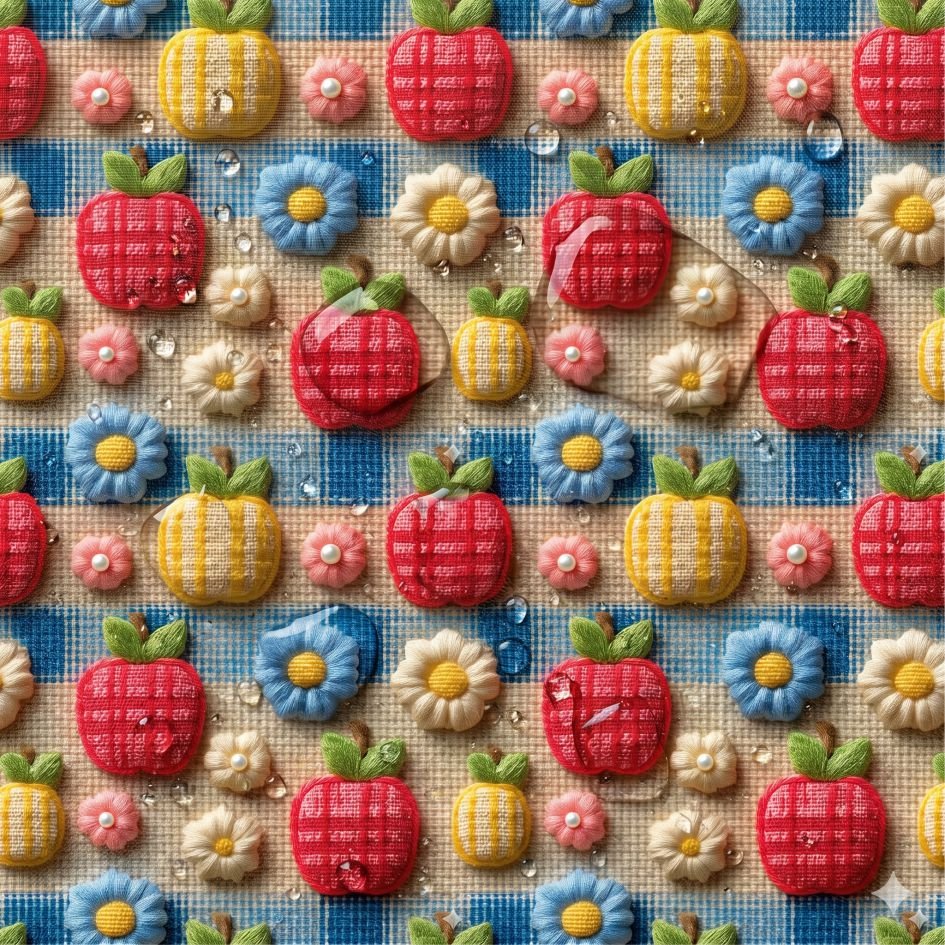 Tecido Tecido Nylon Impermiavel Fruta 3D a Violet Fabrics