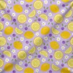 Tecido Nylon Impermeável Limões - Branco