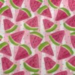 Tecido Nylon Impermiável Melancia - Branco Rosa - Image 2