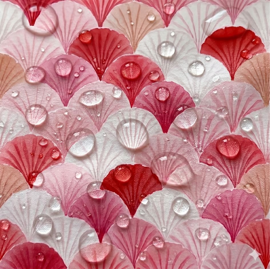 Tecido Tecido Nylon Impermiavel Ondas Pink Rosa Violet Fabrics